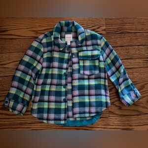 Cat & Jack Girls Flannel Size XS 4/5